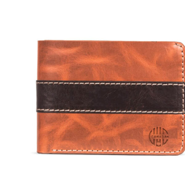 Oil Pull Up Leather Striped Wallet VC-W150